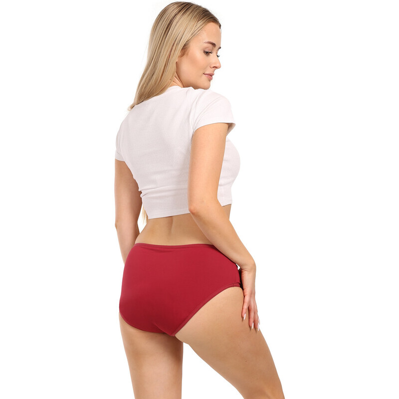 3PACK Menstruační kalhotky Meracus Burgundy pro silnou menstruaci (MEMS107)