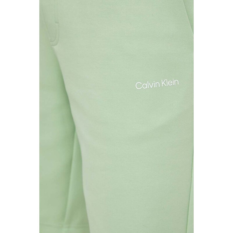 Kraťasy Calvin Klein pánské, zelená barva