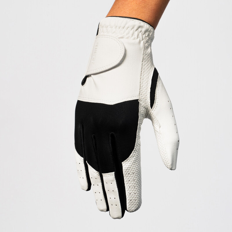 INESIS Dámská golfová rukavice Resistance 100 pro levačky bílo-černá