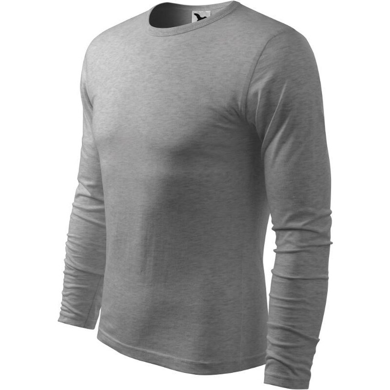 Pánské tričko s dlouhým rukávem Malfini Fit-T Long Sleeve tmavě šedý melír