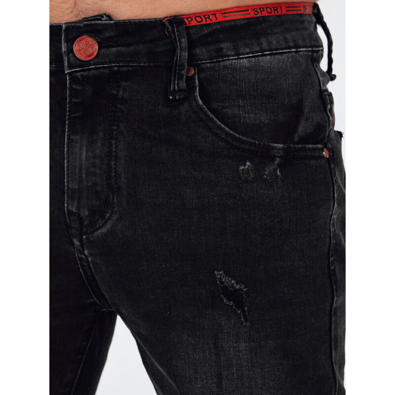 Pánské černé džínové kalhoty Dstreet