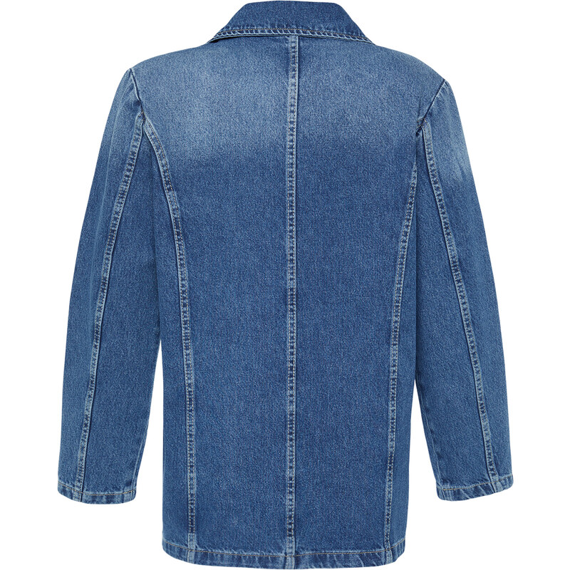 Trendyol Blue Blazer Denim Jacket