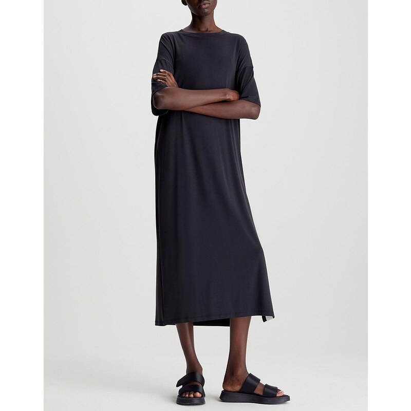 CALVIN KLEIN MODAL LONG LOOSE T-SHIRT DRESS