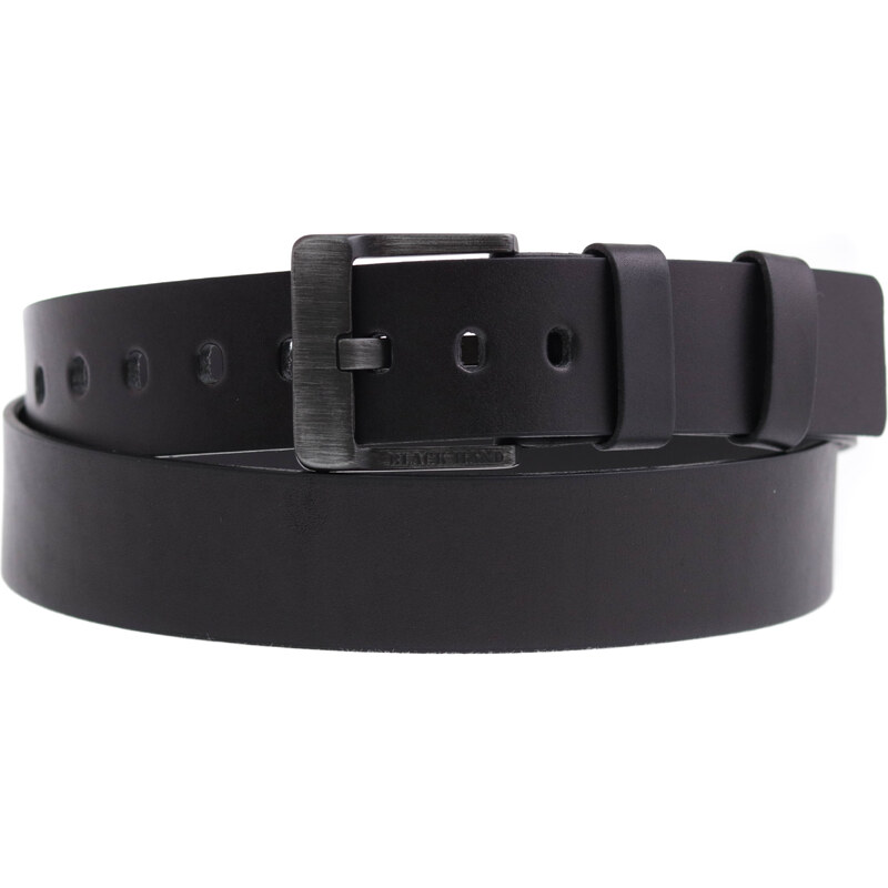 Dámský kožený pásek Black Hand 122-98 černý 90076561