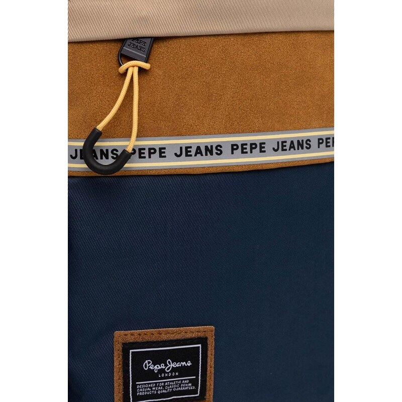Batoh Pepe Jeans pánský, béžová barva, velký, vzorovaný