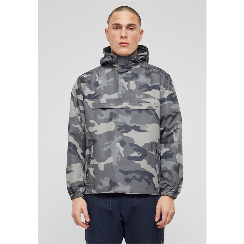 Brandit Summer Pull Over Jacket šedá camo