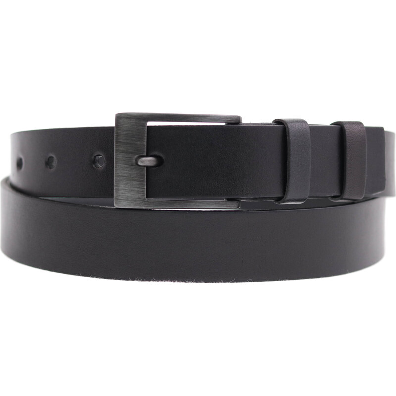 Dámský kožený opasek Black Hand 033-98 černý 90084483