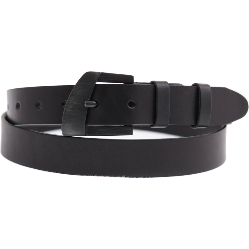 Dámský kožený opasek Black Hand 032-98 černý 90084485