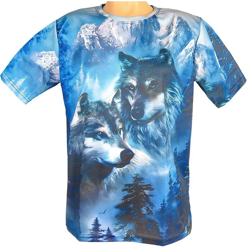 TifanTEX Tričko Vlk zima
