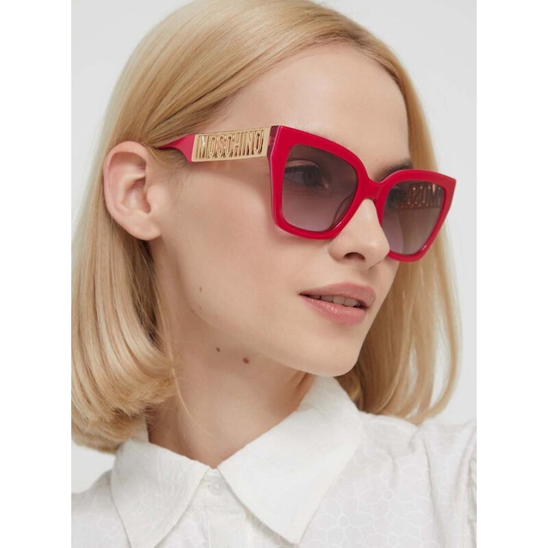 Sluneční brýle Moschino dámské, růžová barva, MOS161/S