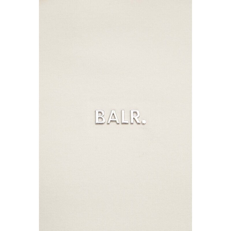 Mikina BALR. Q-Series pánská, béžová barva, s kapucí, s aplikací, B1261 1113