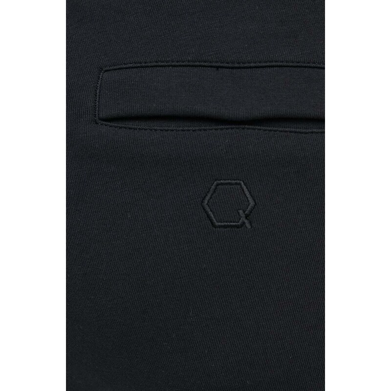 Tepláky BALR. Q-Series černá barva, s aplikací, B1411 1106