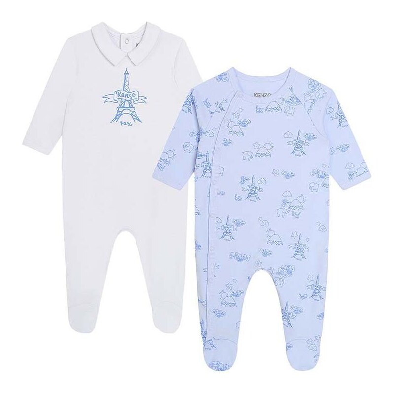 Kojenecké bavlněné dupačky Kenzo Kids 2-pack