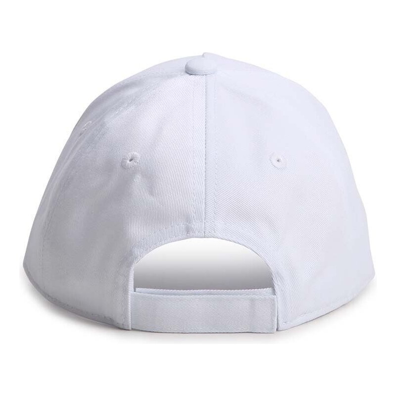 Dětská baseballová čepice Michael Kors bílá barva, s aplikací
