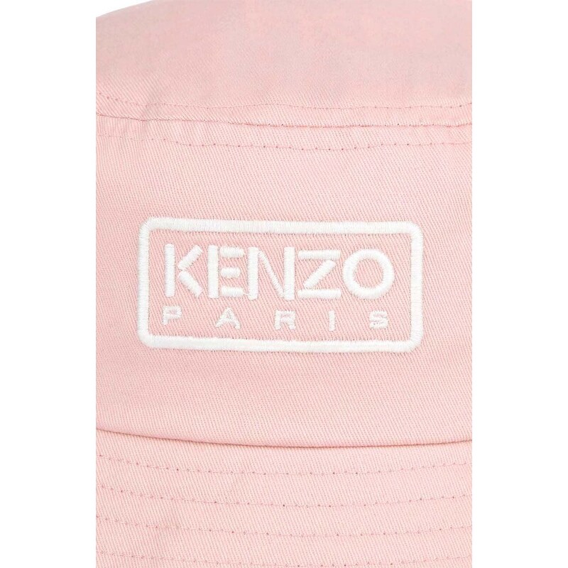 Dětská bavlněná čepice Kenzo Kids růžová barva