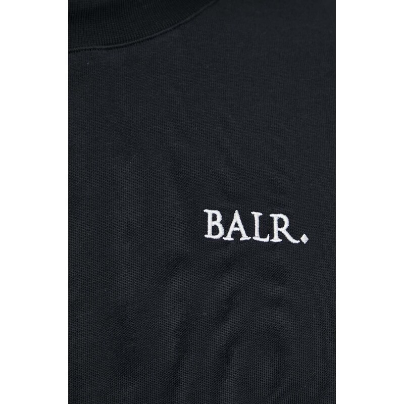 Bavlněné tričko BALR. Game of the Gods černá barva, s potiskem, B1112 1240