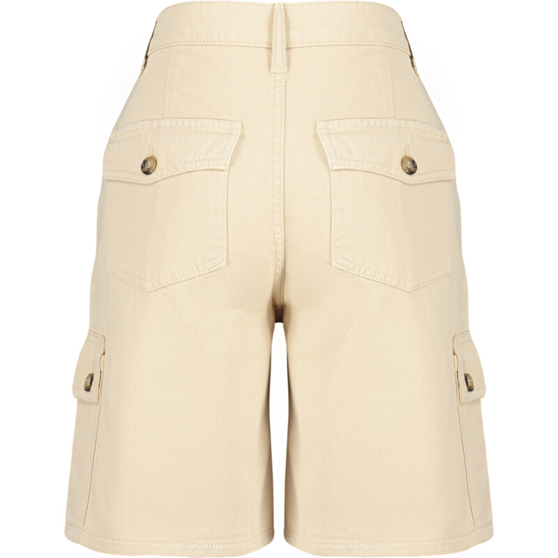 Trendyol Beige Cargo Pocket Shorts & Bermuda