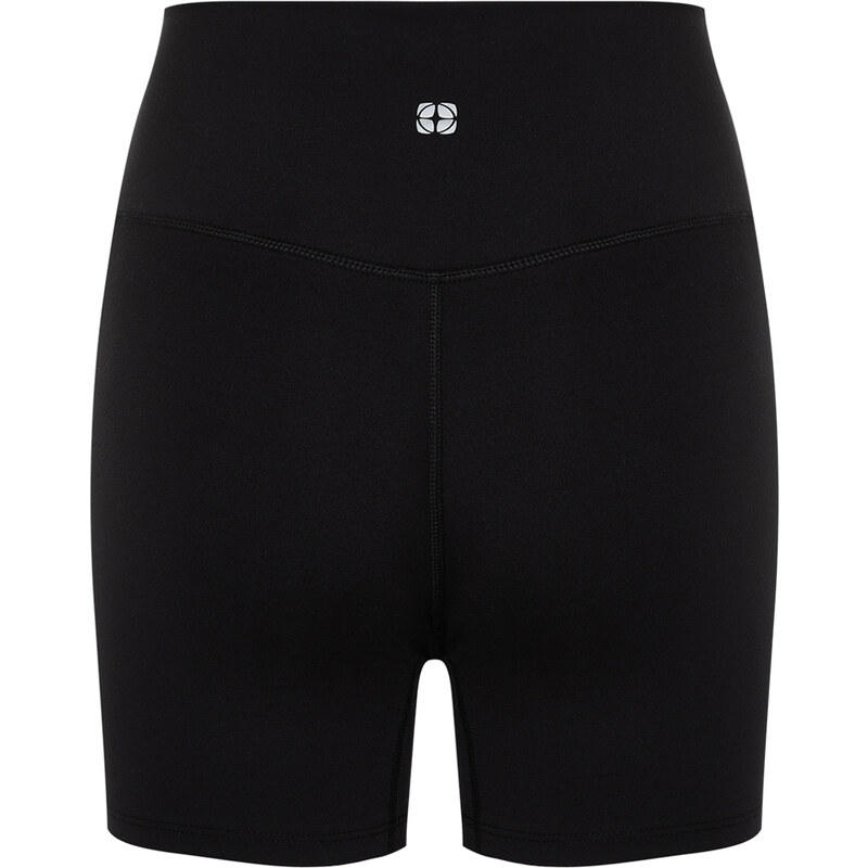 Trendyol Black Brushed Soft Inner Waist Pocket Detail Knitted Sports Shorts Tights