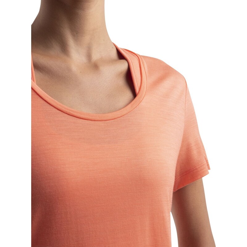 ICEBREAKER Wmns Merino 125 Cool-Lite Sphere III SS Scoop Tee, Tang velikost: L