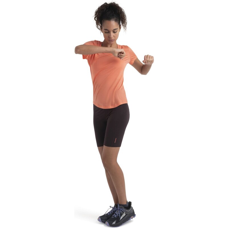 ICEBREAKER Wmns Merino 125 Cool-Lite Sphere III SS Scoop Tee, Tang velikost: L