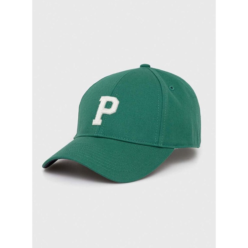 Bavlněná baseballová čepice Pepe Jeans NOAH JR zelená barva, s aplikací