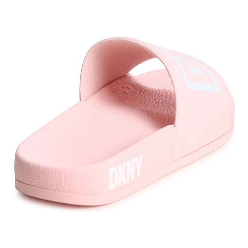 Dětské pantofle Dkny růžová barva