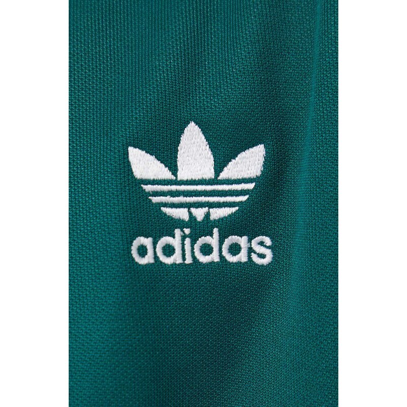 Mikina adidas Originals pánská, zelená barva, s aplikací, IP0417