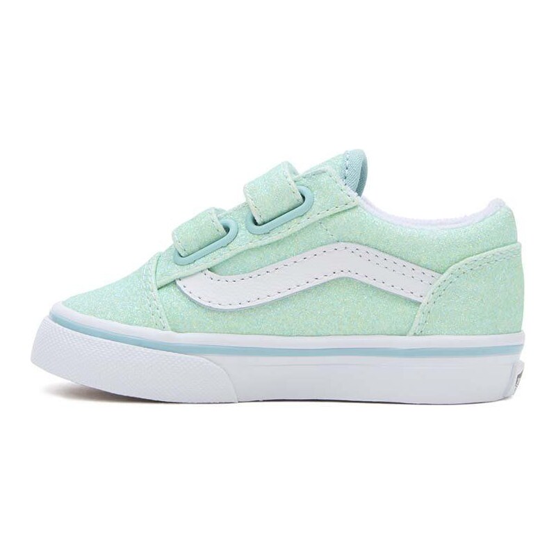 Dětské tenisky Vans Old Skool V zelená barva