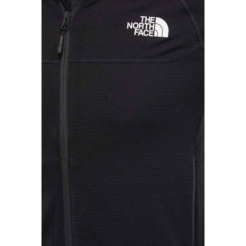 Sportovní mikina The North Face Bolt Polartec černá barva, s kapucí, NF0A825EJK31