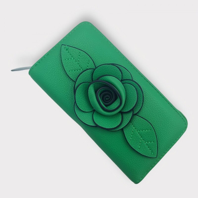 YourBag Zelená peněženka Flower
