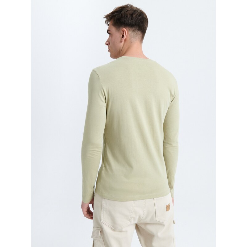 Sinsay - Tričko s dlouhými rukávy - zelená