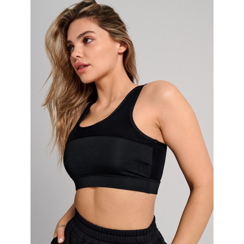 Sinsay - Crop top - černá