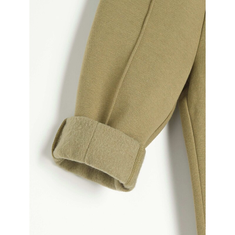 Sinsay - Tepláky jogger - khaki