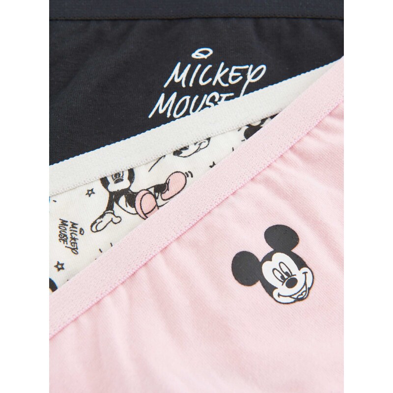 Sinsay - Sada 3 kalhotek brazilek Mickey Mouse - vícebarevná