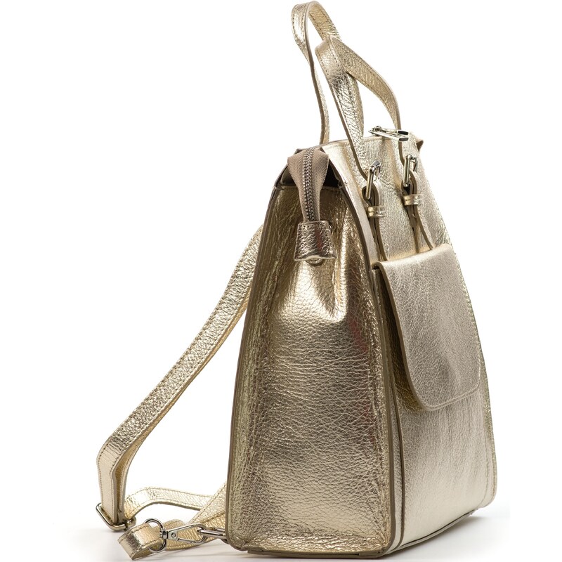 Blaire Kožená kabelka - batůžek Annis zlatý