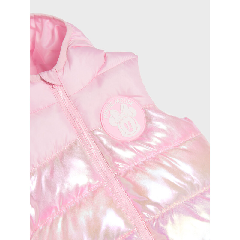Sinsay - Prošívaná vesta Minnie Mouse - pastelová růžová