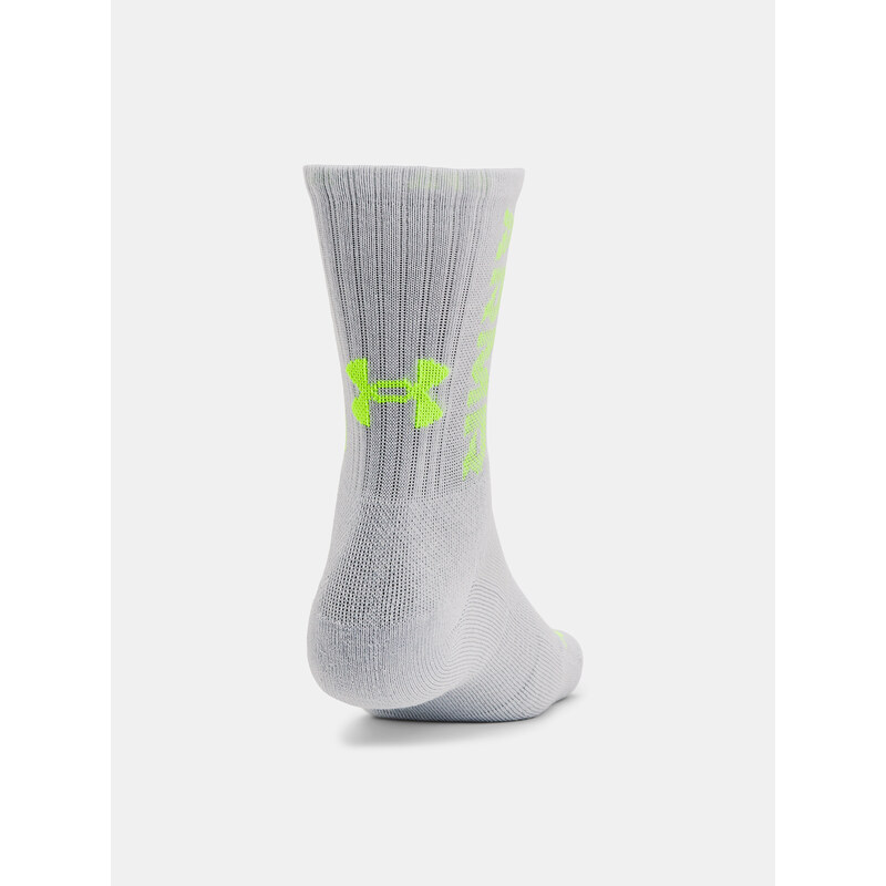 Under Armour Ponožky UA 3-Maker 3pk Mid-Crew-GRY - unisex