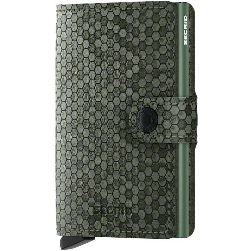 Kožená peněženka Secrid Miniwallet Hexagon Green zelená barva