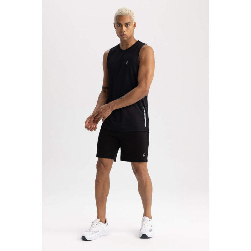 Defacto Fit Slim Fit Sweatshirt Fabric Shorts