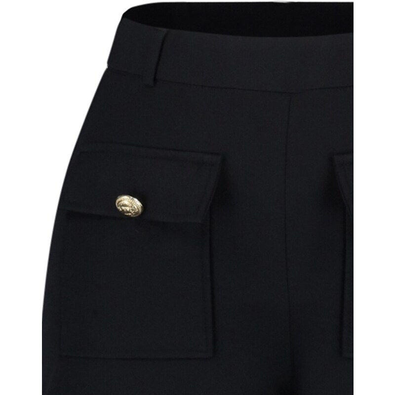 Trendyol Black Pocket Detailed Woven Shorts