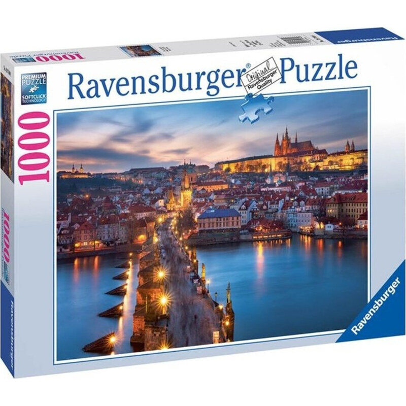 Ravensburger 19740 Puzzle Praha v noci 1000 dílků