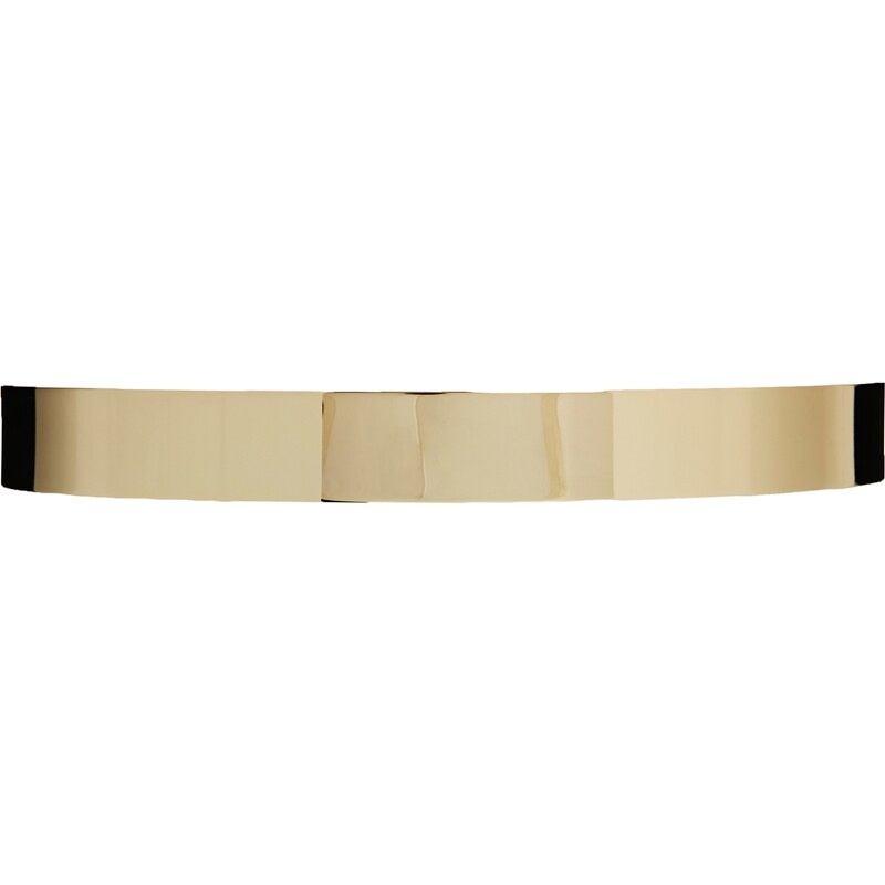 ASOS Full Metal Waist Belt With Fixture Detail - Gold