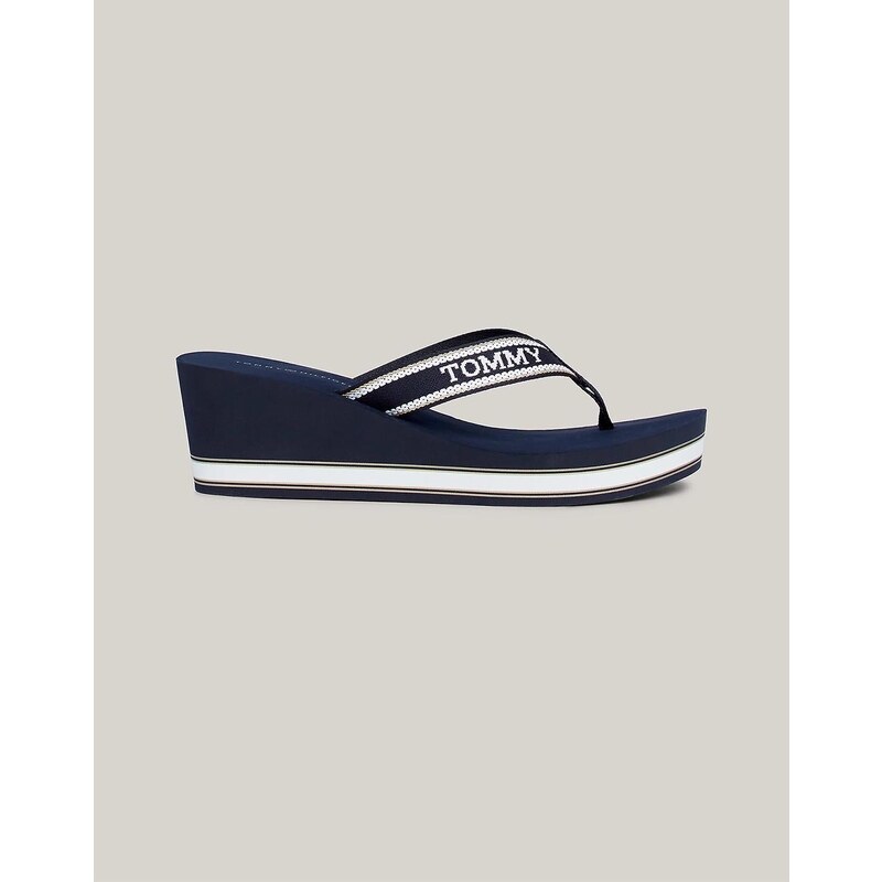 TOMMY HILFIGER HILFIGER WEDGE BEACH SANDAL