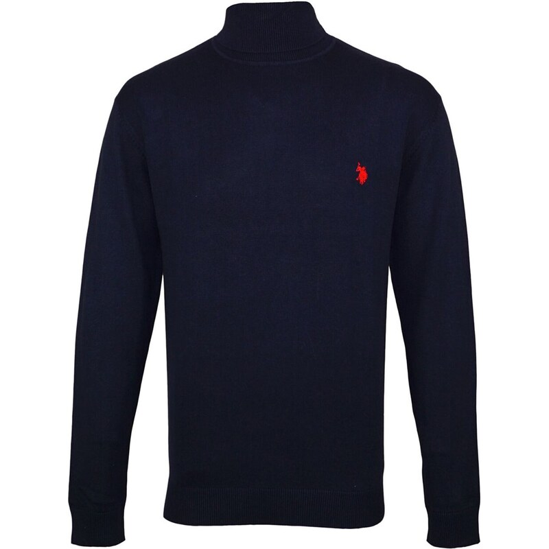 U.S. POLO ASSN. Svetr marine modrá / červená