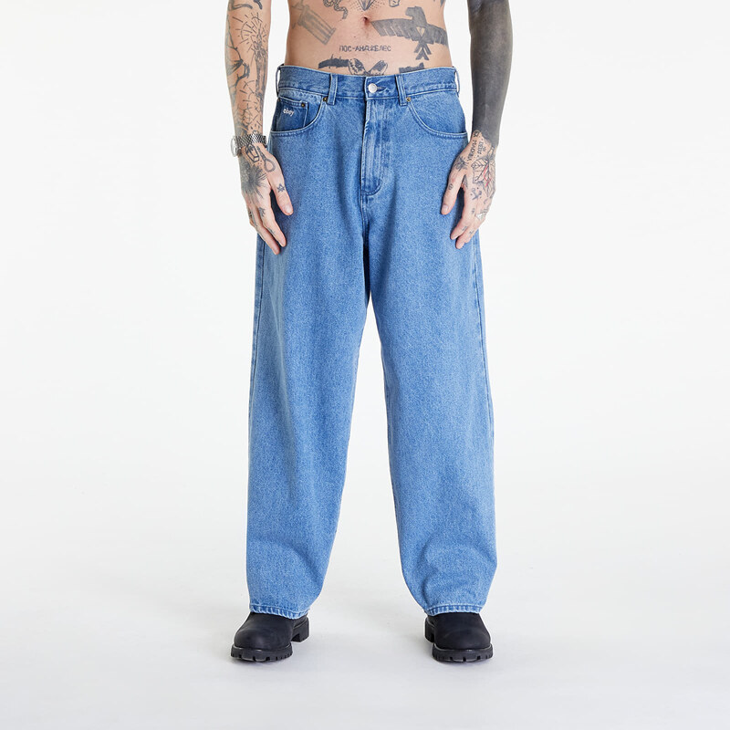 OBEY Clothing Kalhoty OBEY Bigwig Baggy Denim Light Indigo W34