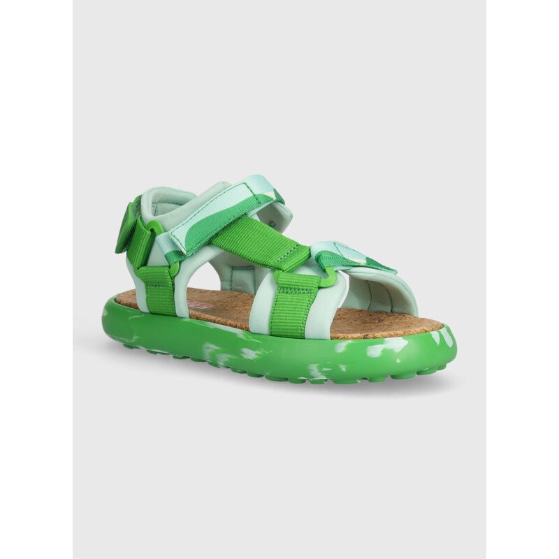 Sandály Camper Pelotas Flota Sandal dámské, zelená barva, K201618.005