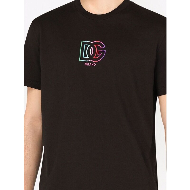 DOLCE & GABBANA Rainbow Black tričko