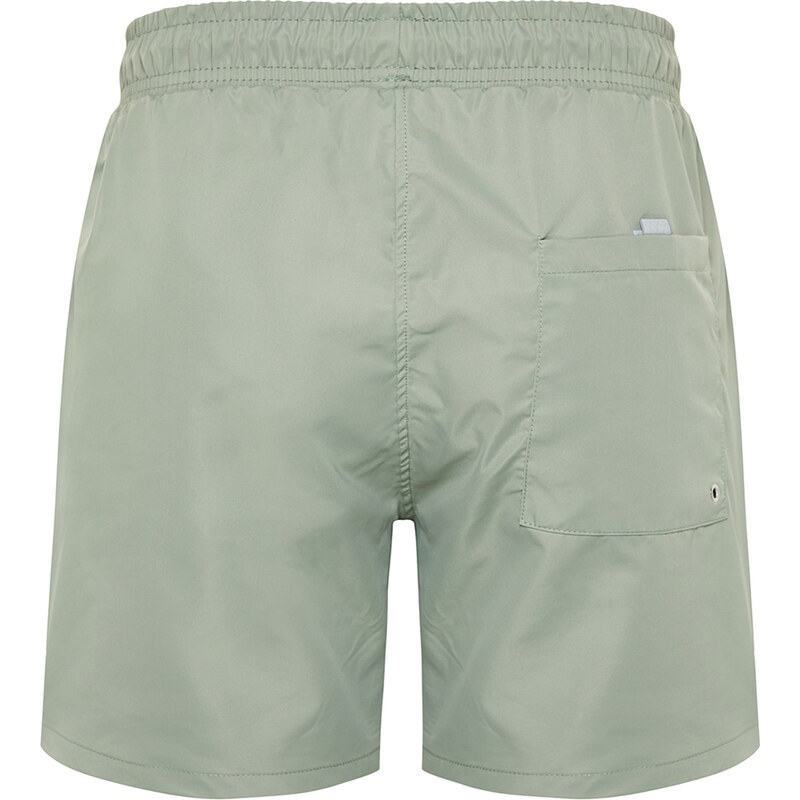 Trendyol Light Khaki Extra Short Basic Swim Shorts