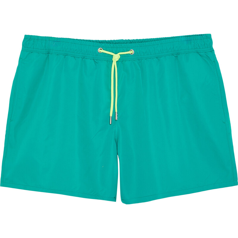 Trendyol Plus Size Green Standard Fit Marine Shorts