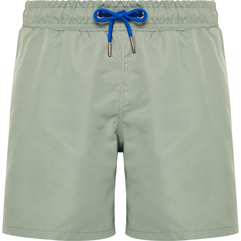 Trendyol Light Khaki Basic Standard Size Swim Shorts